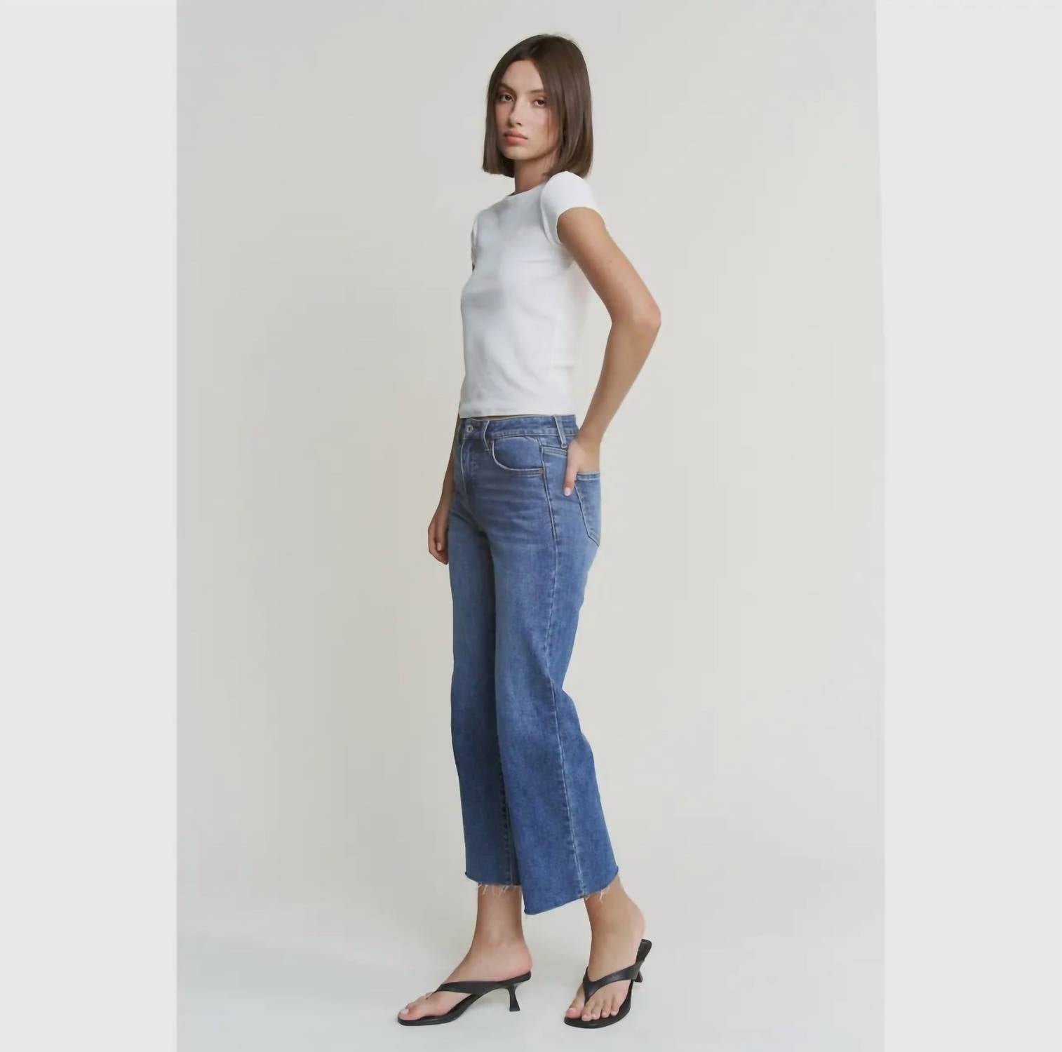 Mica Denim - High Rise Wide Leg Jeans