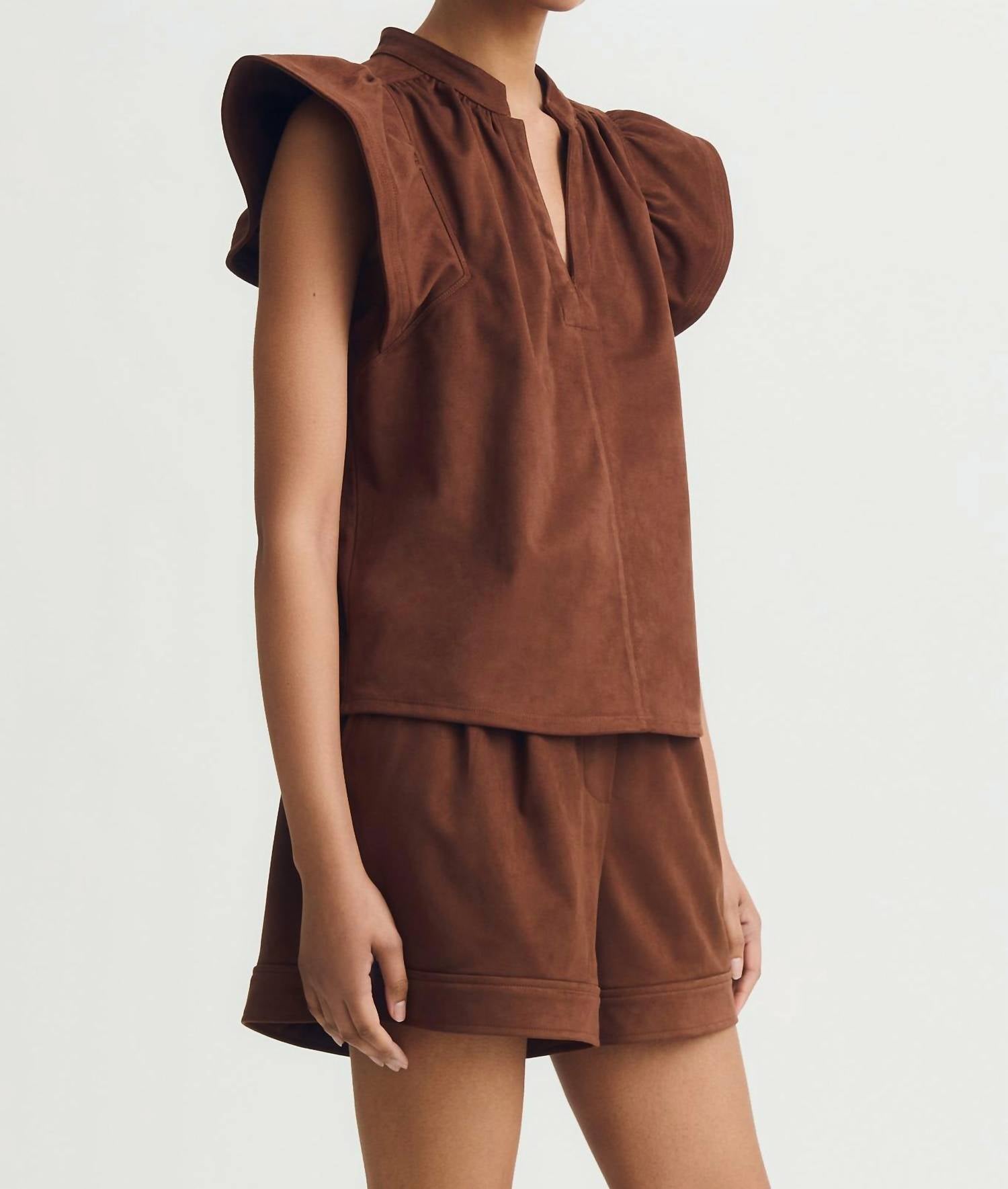 Melissa Nepton - Faux Suede Venora Top
