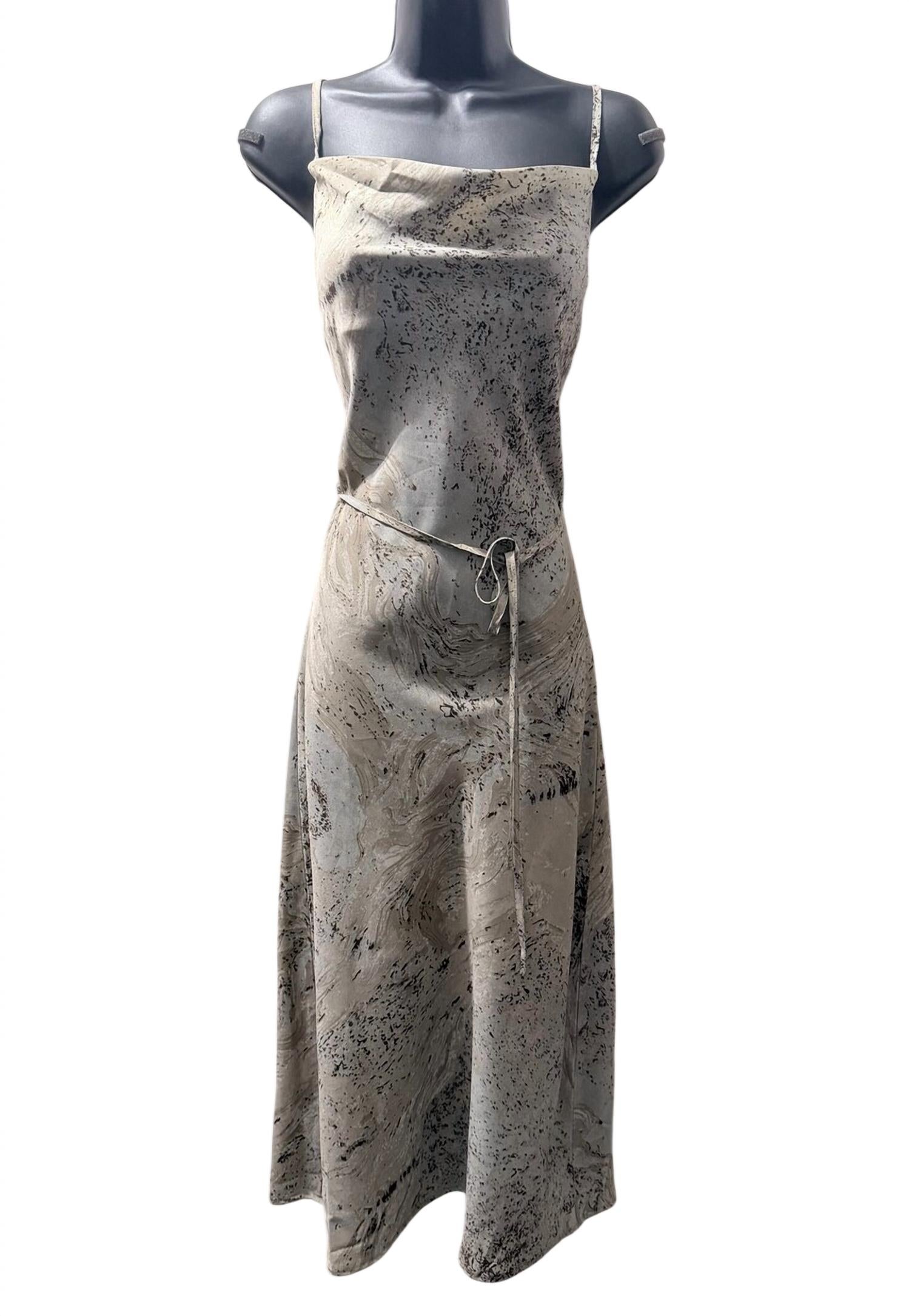 GRADE & GATHER Women's Faith Square Neckline Midi Dress in green multi - women's dress