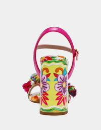 Betsey Johnson - Women's Masen Floral Block Heel Dress Sandal