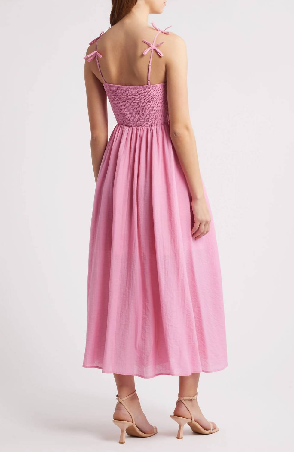 Moon River - Bow Detail Cutout Midi Dress