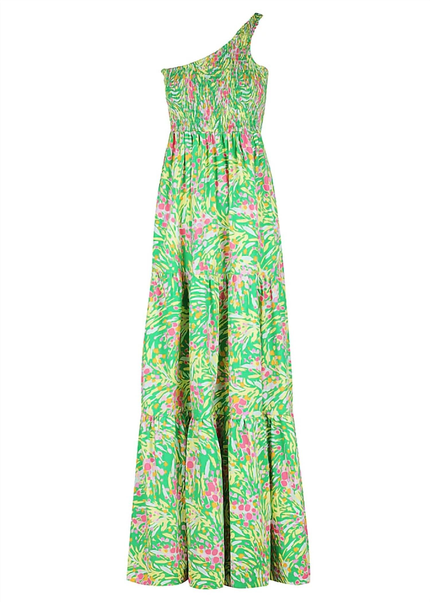 CENTRED ONE SHOULDER MAXI DRESS
