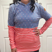 Michelle Mae - Hailey Stars And Stripes Pullover Hoodie