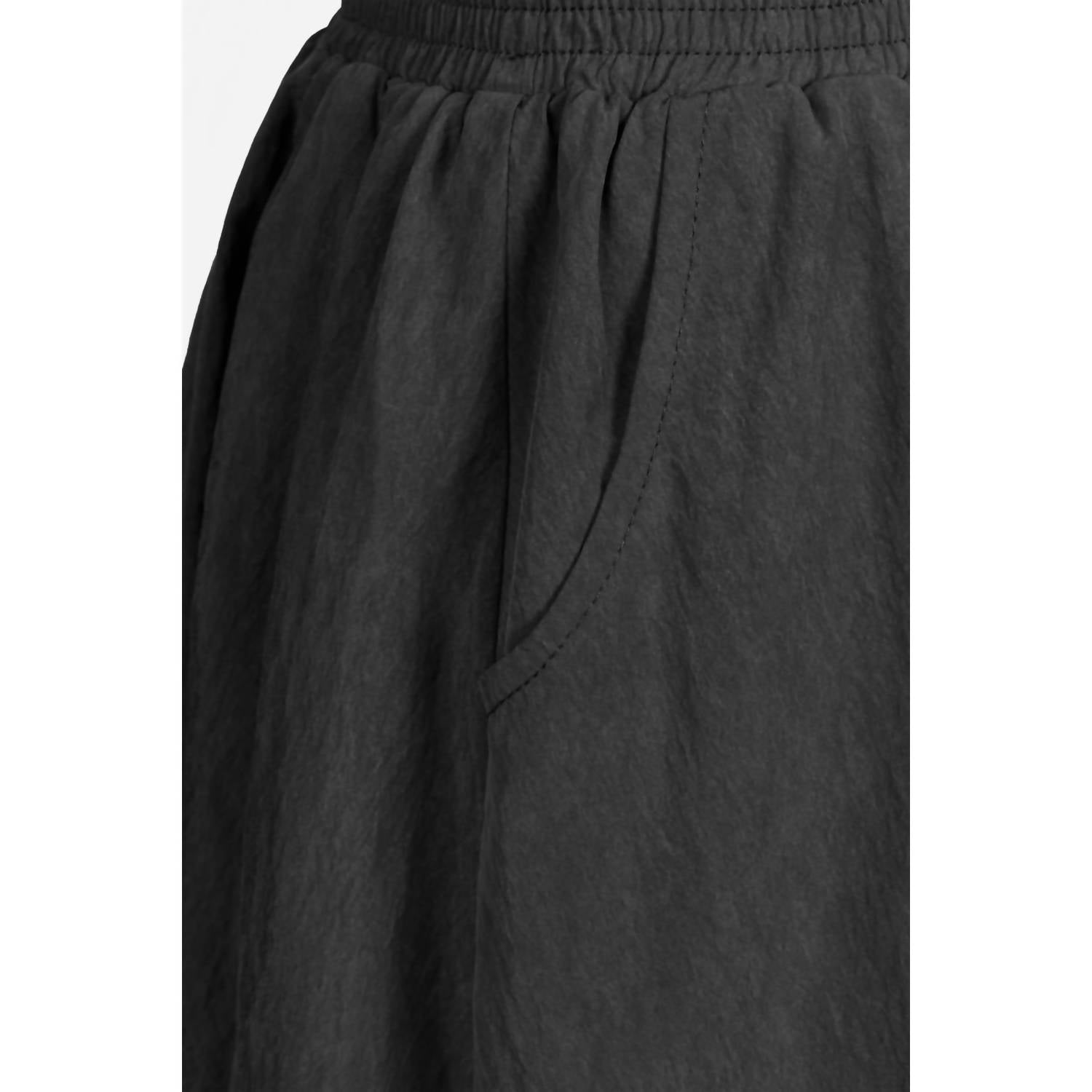 naked zebra Bubble Skirt With Elastic Waistband in black - women's skirt - view 4