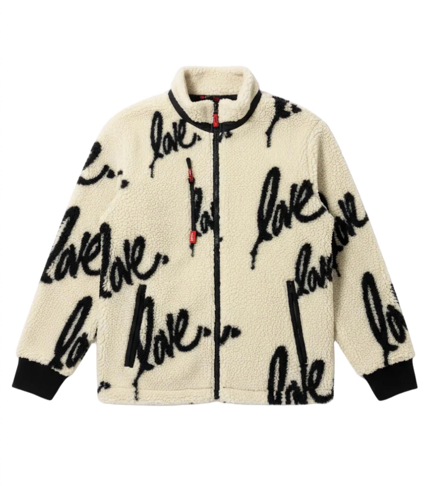 Ruben Rojas Women's The Love Sherpa Jacket in white - women's jacket - view 4