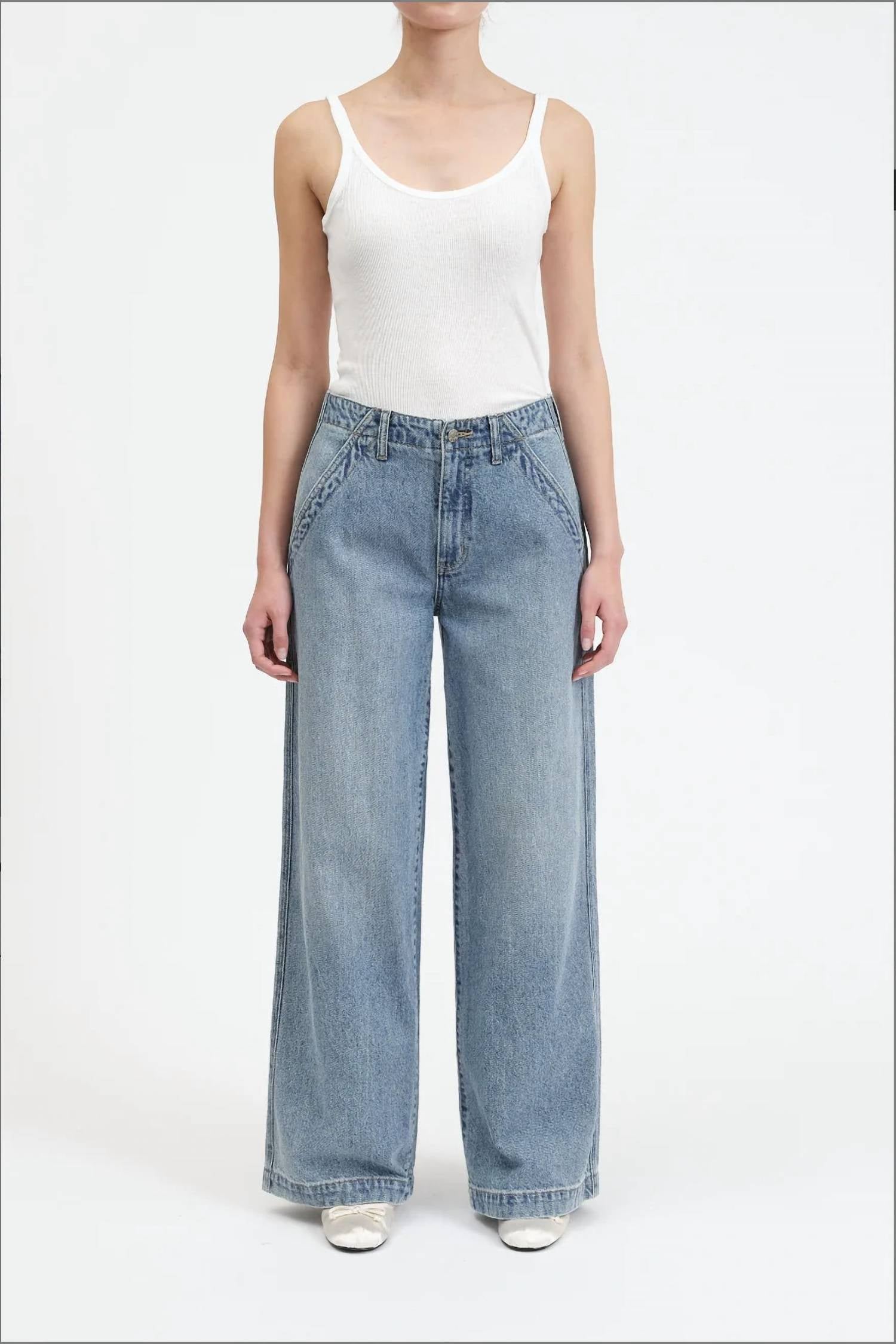 Daze - Kickback High Rise Palazzo Jeans