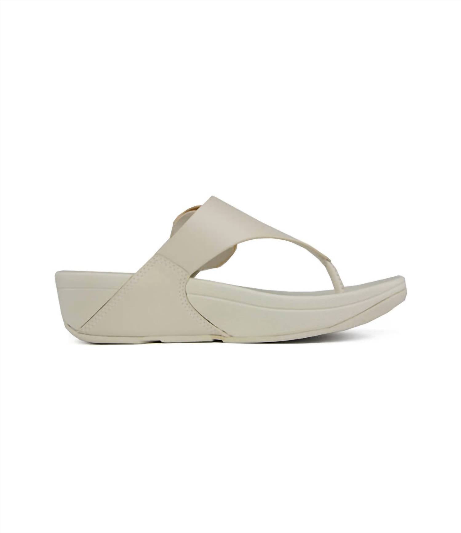 Fitflop - Women's Lulu Resin Buckle Toe Post Sandal