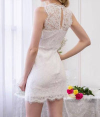 Blu Pepper - Lace Trim Mini Dress