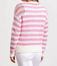 Tribal - Fana Cotton Boat Neck Sweater
