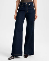 Veronica Beard - Kasey Mid Rise Wide Leg Jean