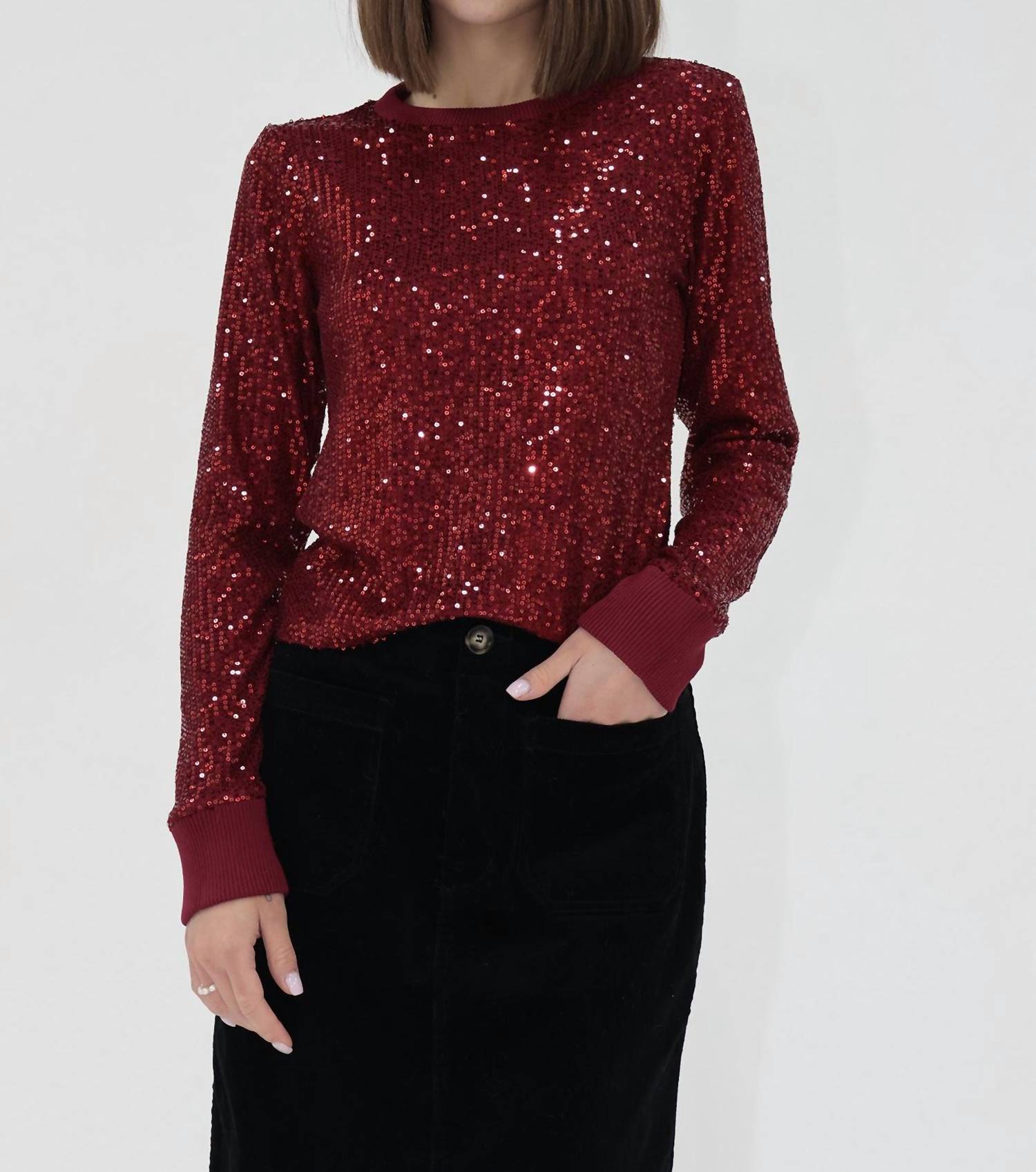 Another Love - Nessa Long Sleeve Sequin Top