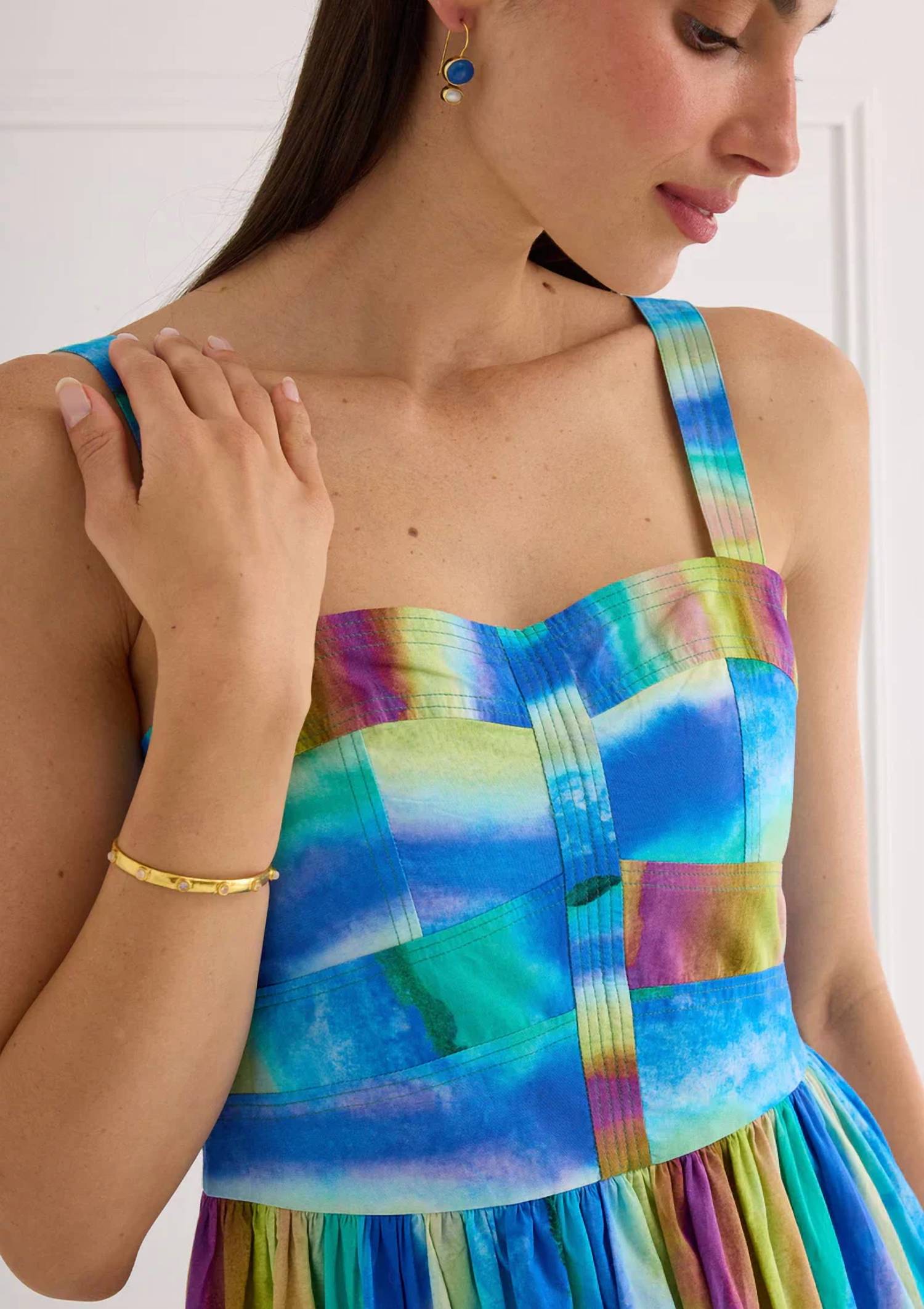 Alivia - Sunset Stripe Gianna Dress
