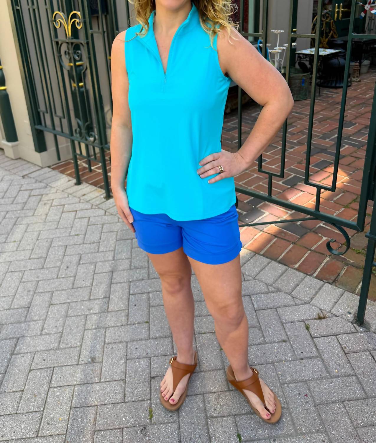 Lulu-B - High Waist Pull-on Shorts With Pockets