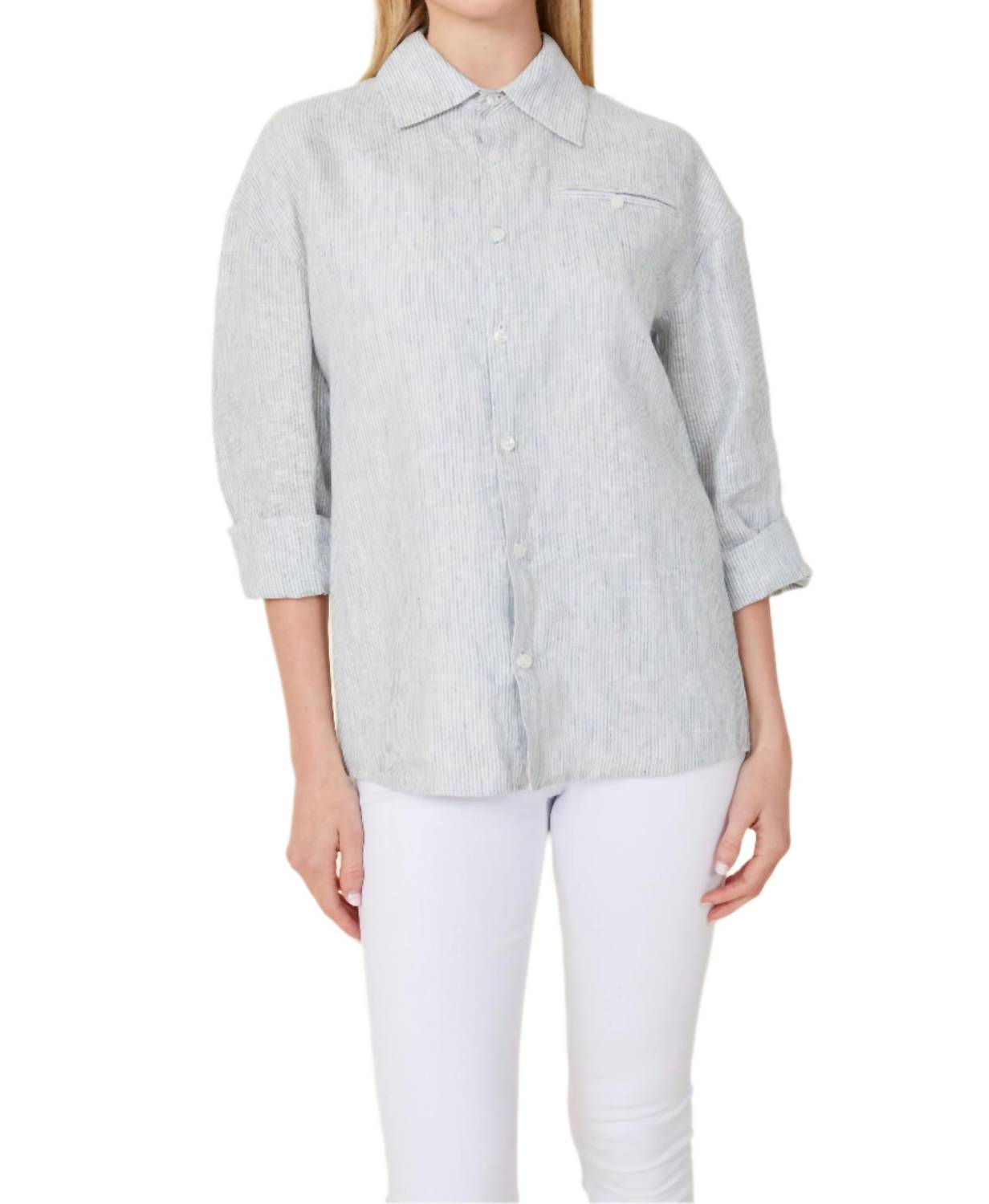 Dolce Cabo - Striped Long Sleeve Shirt