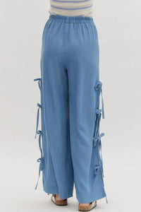 Entro - Wide Leg With Bow Detail Pants