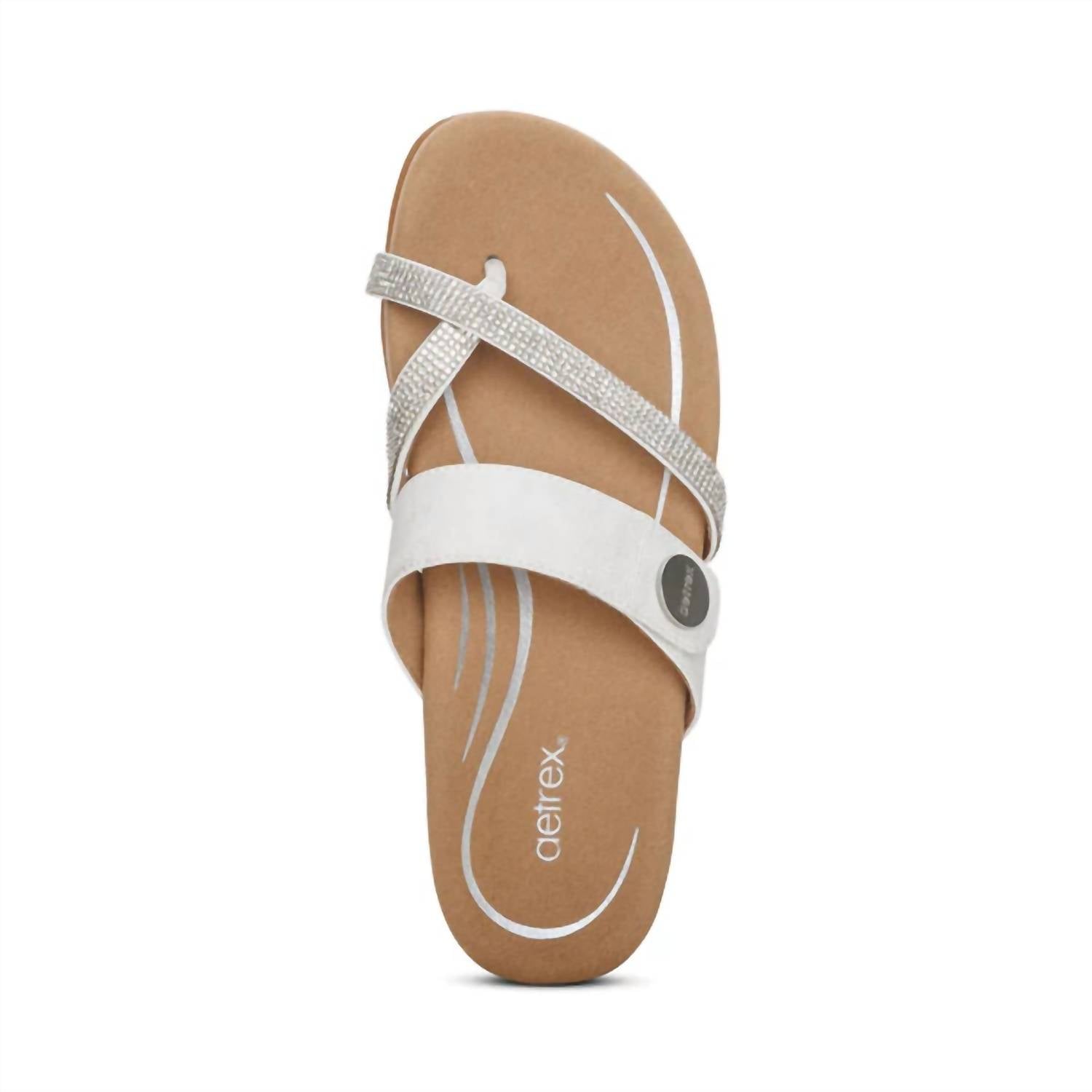 Aetrex - Women's Izzy Sparkle Thong Sandals