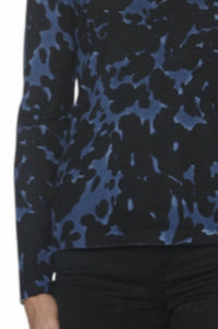 J'Envie/Eli - Abstract Long Sleeve V Neck Top