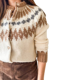 Fore - Alpine Fair Isle Charm Cardigan