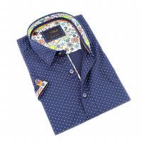 Eight X - Dot Print Short Sleeve Shirt