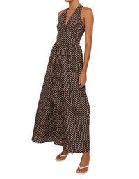 One And Only Collective - Clarice Polka Breeze Maxi Halter Dress