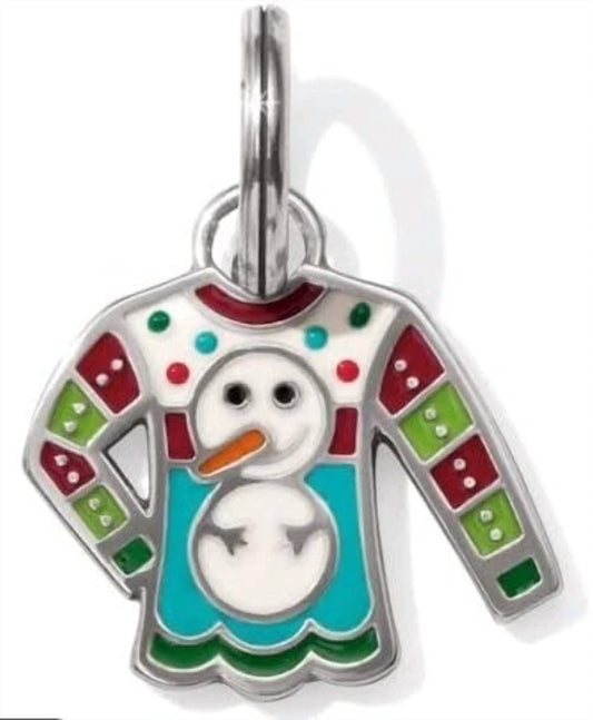 Brighton - SNOWMAN WINTER SWEATER DANGLE CHARM
