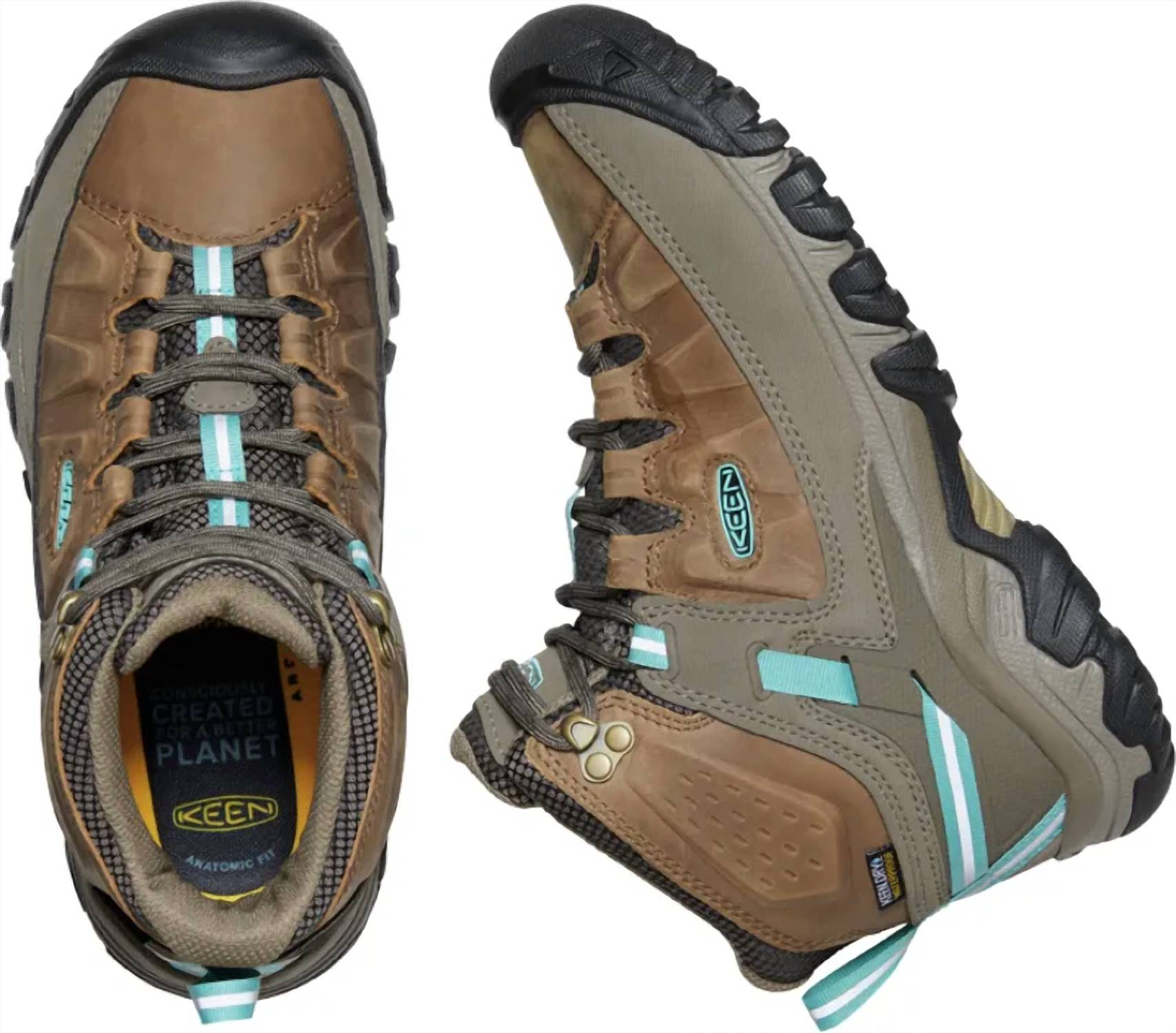 Keen Women's Targee Iii Boot in toasted coconut porcelain - women's shoe - detail view