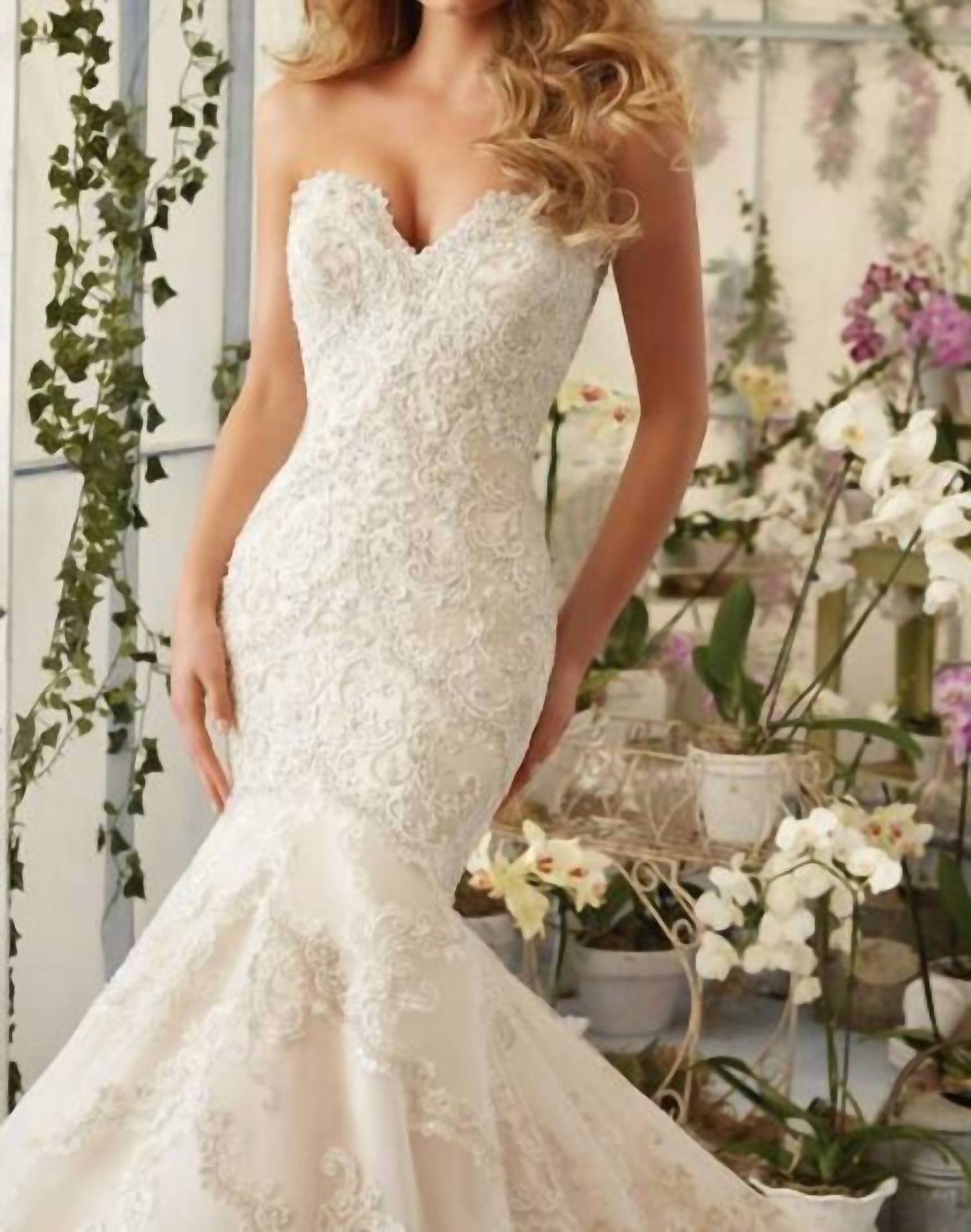 Morilee - Embroidered Appliques And Edging Dress