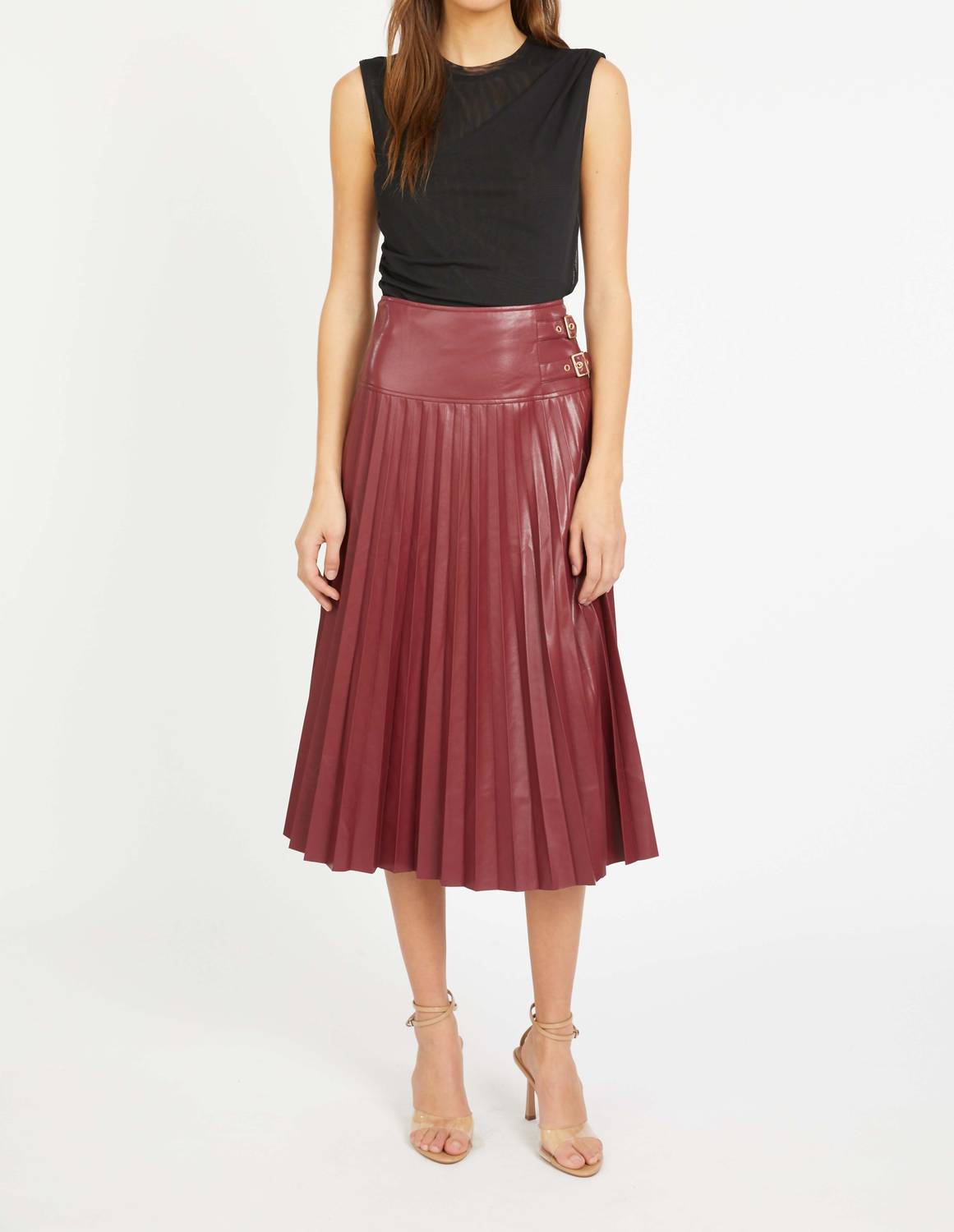 Caballero - Hendrix Vegan Leather Skirt