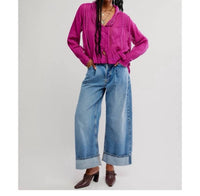 Free People - Elodie Frilly Blouse