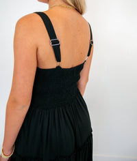 So Me - Cut Out Bow Tiered Dress