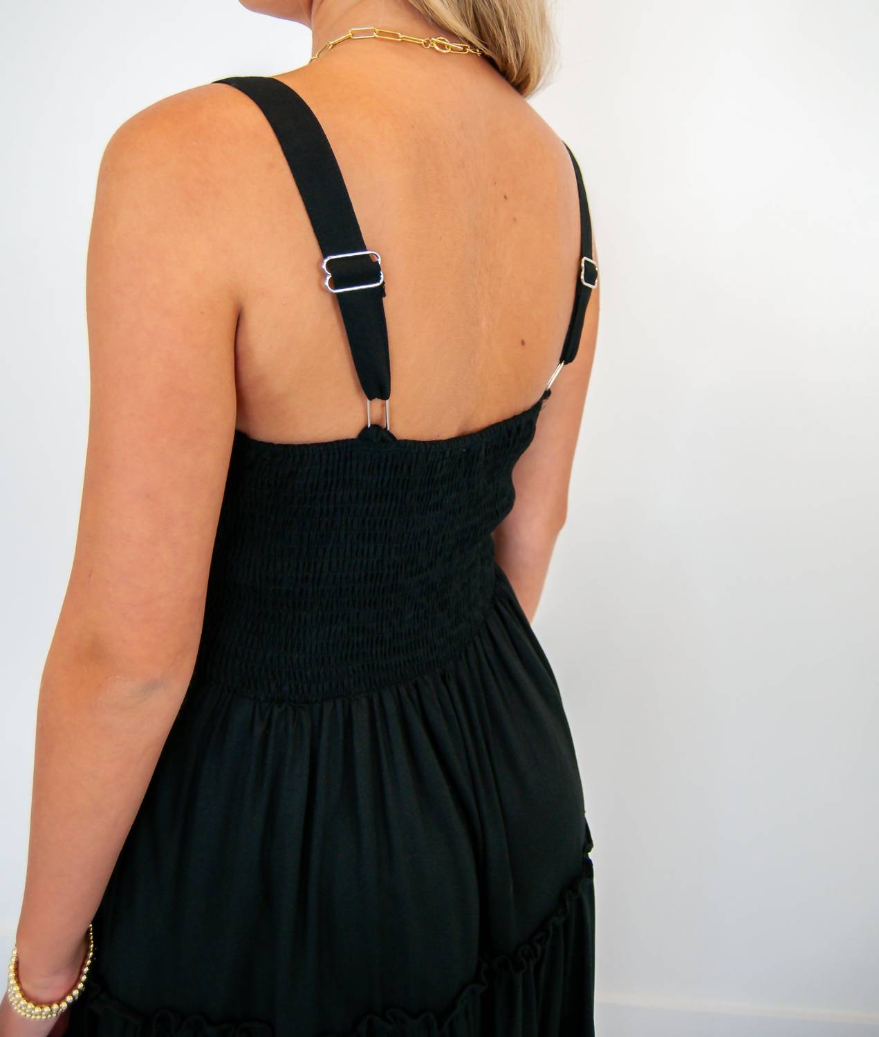 So Me - Cut Out Bow Tiered Dress