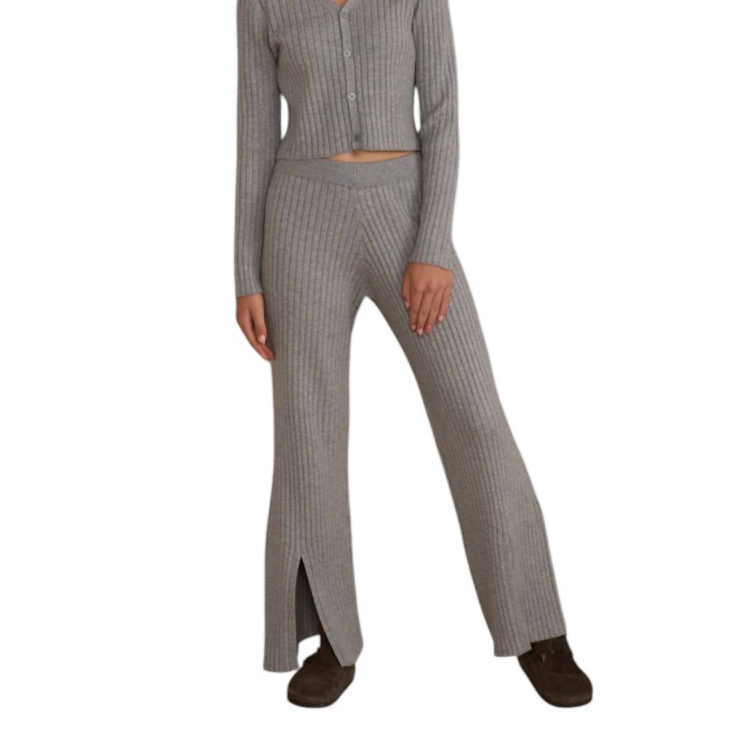 Rylee + Cru - Girl's Ribbed Knit Pant