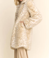 Davi & Dani - TRICOLOR FAUX FUR COAT
