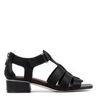 DONALD PLINER Donald Pliner Womenâ€™s Faleisha Sandals Â€“ Black, Size 6.5 - women's sandal - detail view