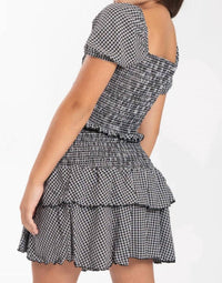 Cheryl Creations - Tween Plaid Ruffle Skirt and Top Set