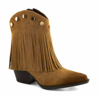 Andrea - Women's Fringe Detail Low Boots