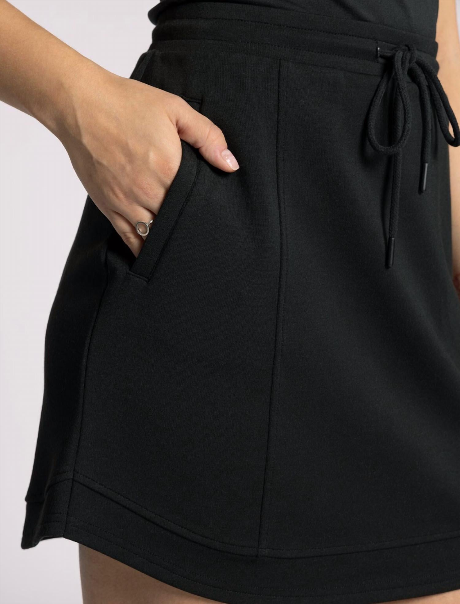 Thread & Supply Nadia Mini Skirt in black - women's skirt - view 5