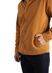 Iron & Resin Men's Coach Jacket in camel - men's jacket - view 4