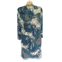 Diane Von Furstenberg - Silk Watercolor Flutter Cuff Dress