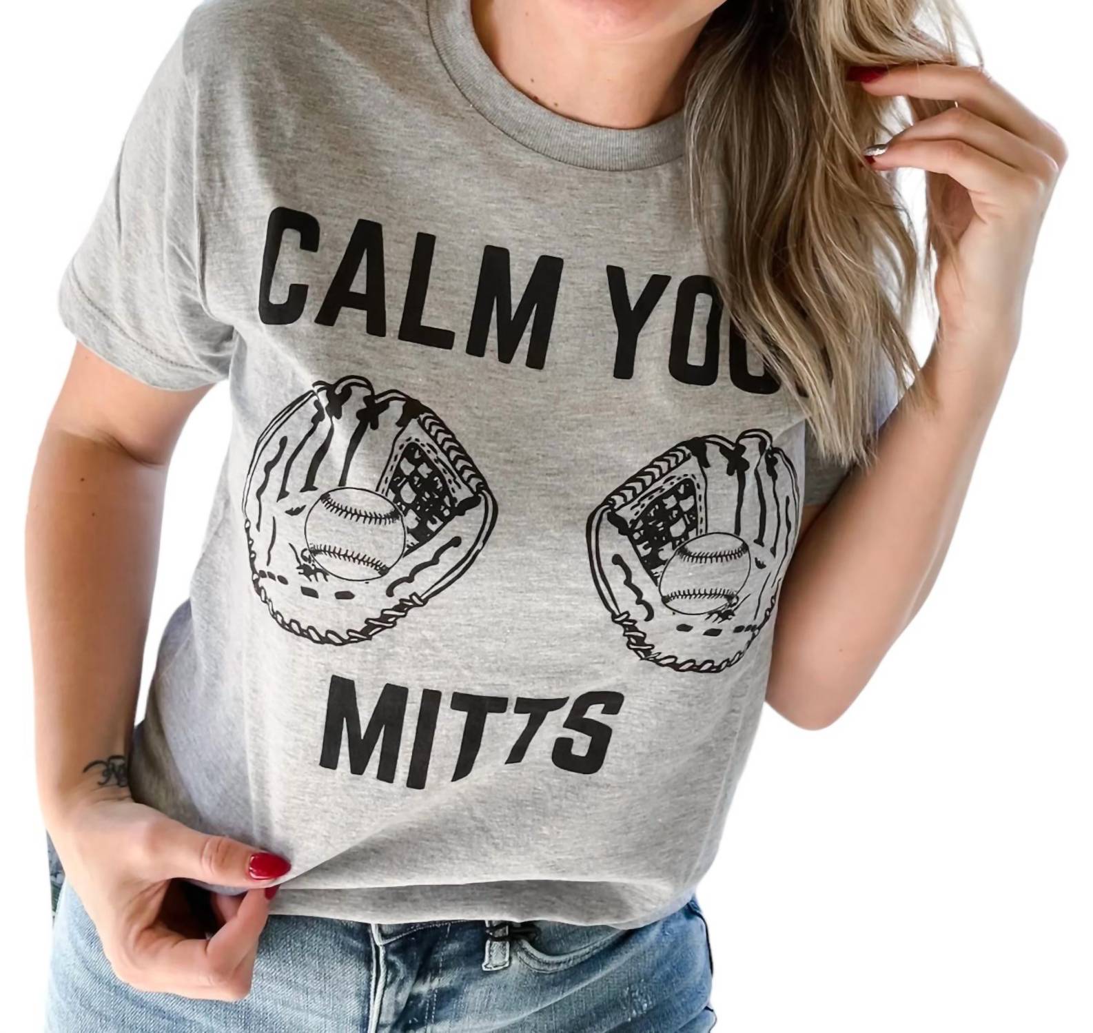 Fox & Owl Apparel - Calm Your Mitts Baseball Tee