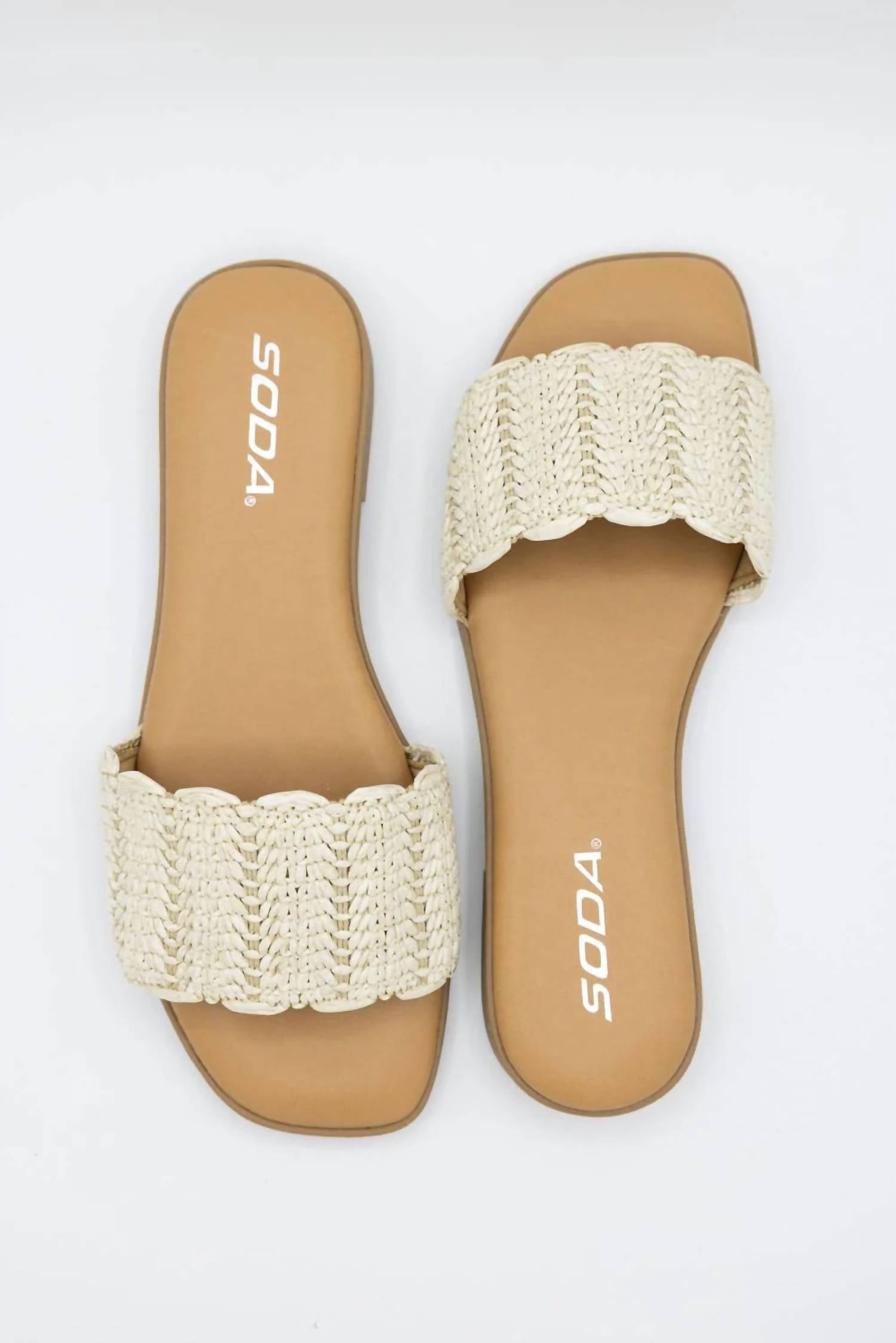 Soda - Women's Screen Scallop Rafffin Sandal