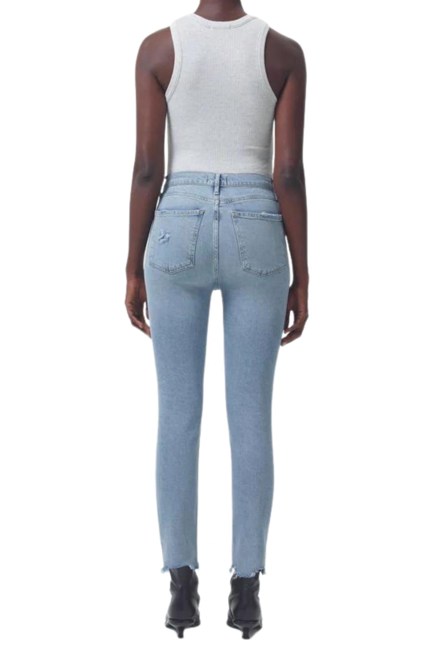 Agolde - Nico High Rise Slim Fit In Rooted