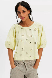 Free People - Jessie Eyelet Tee