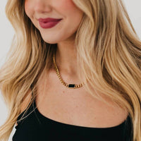 Pretty Simple - Women's Stone Chain Necklace