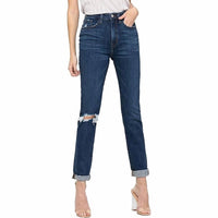 Vervet By Flying Monkey - Erika Stretch Distress Mom Jeans