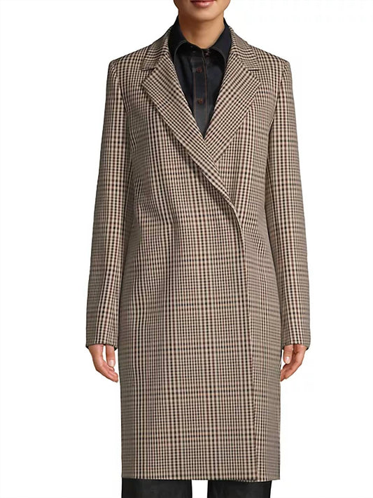 Emmalyse Plaid Coat