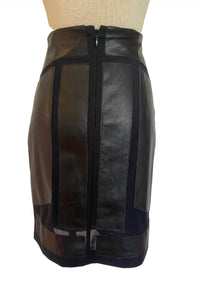 Nicole Miller - Women's Leather Skirt