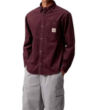 Carhartt WIP Long Sleeve Flint Shirt in rondo - men's long sleeve top