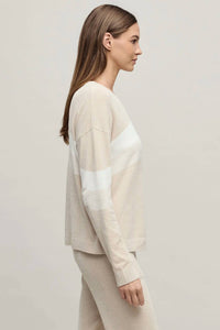 Barefoot Dreams - Cozychic Ultra Lite Wavy Colorblock Pullover Sweater