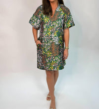 Thml - Puff Sleeve Floral Pattern Mini Dress